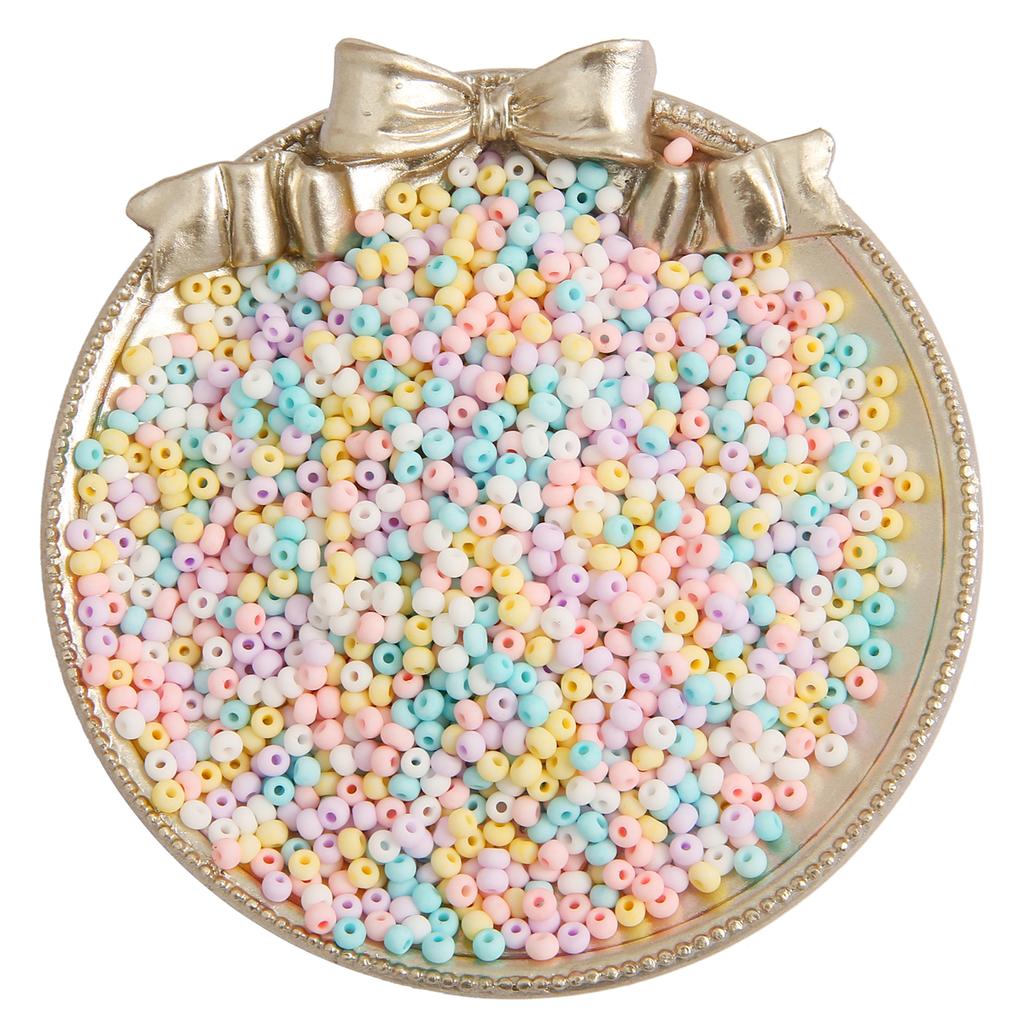 450G High Quality Seed Beads Macarons Frosted Polish Glass Beads for Bracelet Necklace DIY Jewelry Accessoreis Making