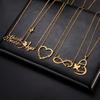 Ожерелье Sipuris из нержавеющей стали с индивидуальным дизайном в виде сердца, бабочки, креста, единорога для женщин, индивидуальный подарок в виде ювелирного изделия