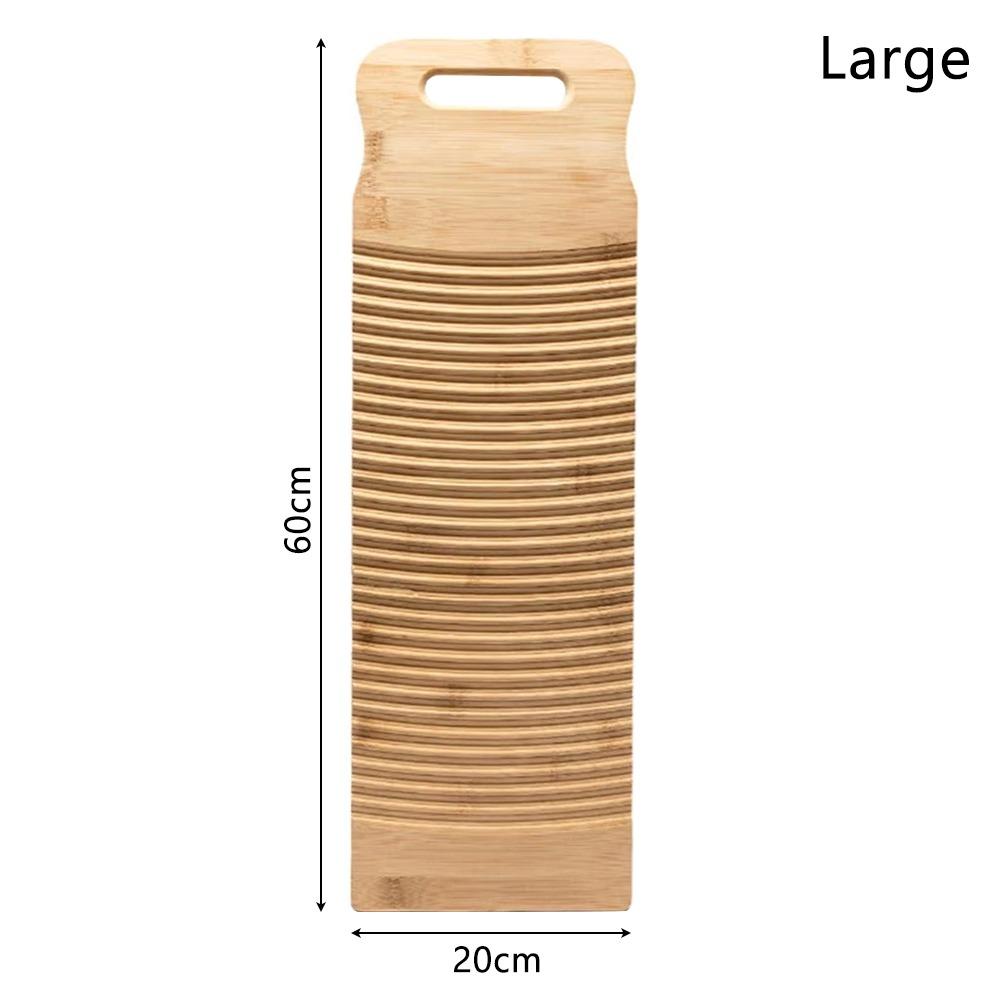 1Pcs Bamboo Wood Clothes Washboard Antislip Washing Scrub Board Durable Hand Wash Board  For Women