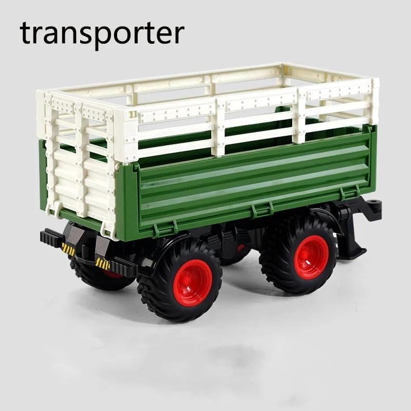 Farmer Car Remote Control Tractor Trailer 2.4G RC Tractor Simulation Engineering Construction Truck Model Toy Tillage Machine