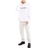 CALVIN KLEIN Simple Collection Sweatshirt Men's Moon White (Unisex) Sweatshirts 40HM231 YAA