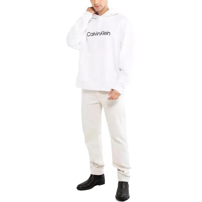 CALVIN KLEIN Simple Collection Sweatshirt Men's Moon White (Unisex) Sweatshirts 40HM231 YAA