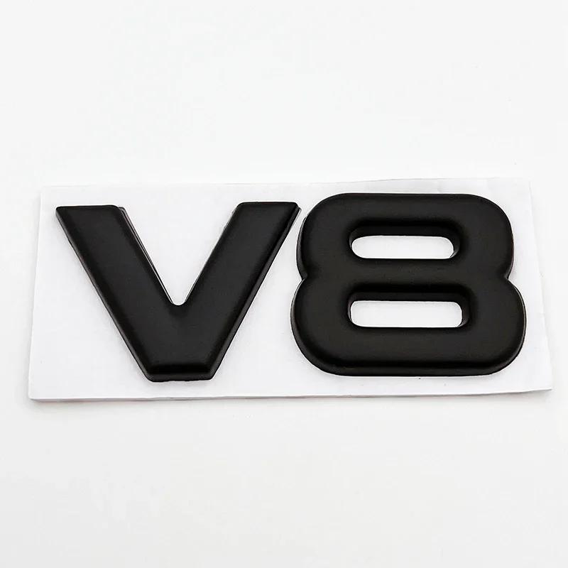 3D Металлическая эмблема V6 V8, эмблема двигателя автомобиля, наклейки, декоративные наклейки для Toyota BMW Benz Honda Mazda, автоаксессуары