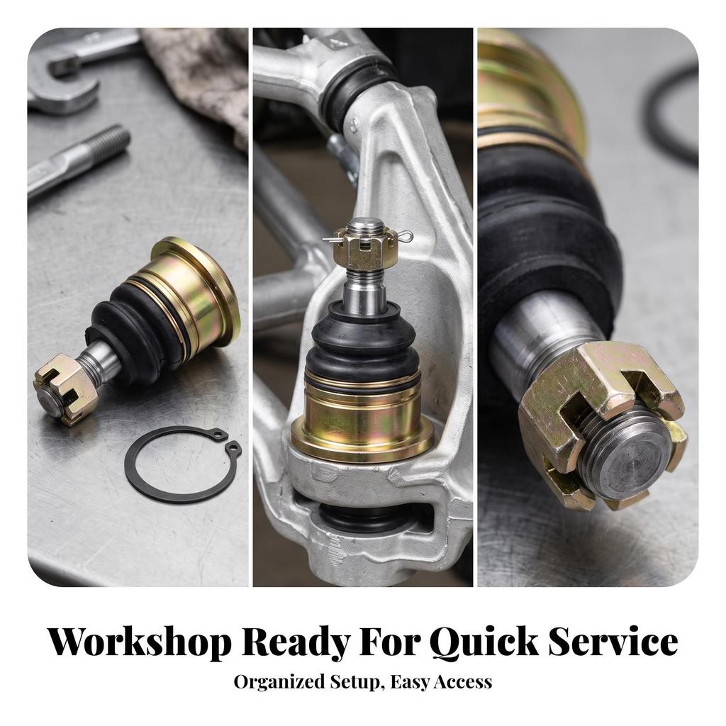 Wear-Resistant Ball Joint Assembly | Metal Construction, Threaded Mounting End,