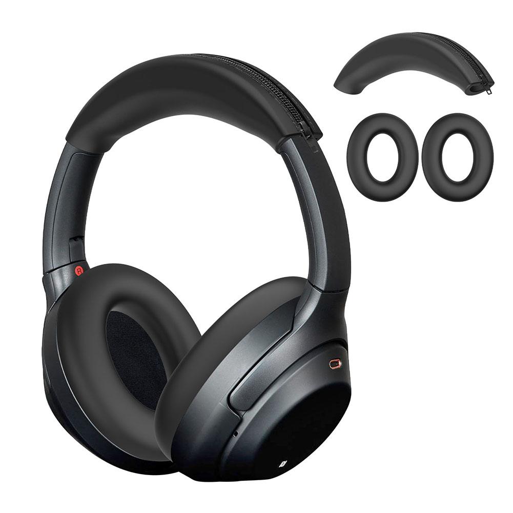 1 пара силиконовых амбушюр, подушечек-чехлов для наушников Sony ULT WEAR WH-1000XM3/XM4, защитный чехол-рукав