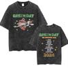 Стирка Винтажные Панк-группа Green Day Kerplunk Графические Футболки Мужские Женские Готический Рок Ретро Футболки Мужские s Оверсайз Футболки