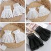 Cross-border Pleated Mesh Lace Sleeves Women's Decorative Cuffs Replacement Fake Sleeves