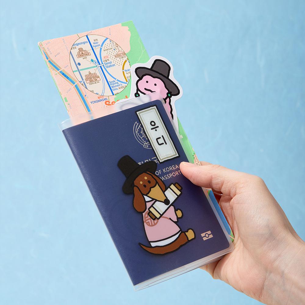 [LINE FRIENDS] JOGUMAN WOODY Сувенирный чехол для паспорта