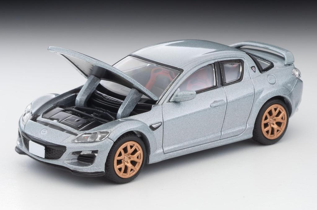 Tomytec Tomica Limited Vintage Neo LV-N Japanese Car Era 18 Mazda RX-8 Spirit R Silver 2012 Model (Assembled)