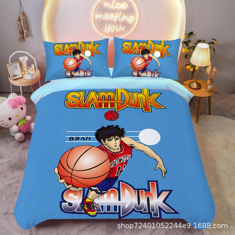 Аниме SLAM DUNK пододеяльники для молодых мальчиков Комплекты постельного белья 3D-печать пододеяльник наволочки Декор комнаты Домашний Мягкий Красивый