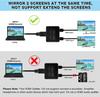4K HDMI Splitter - 1 Вход на 2 Выхода, Мини Устройство Зеркалирования Видео HDTV