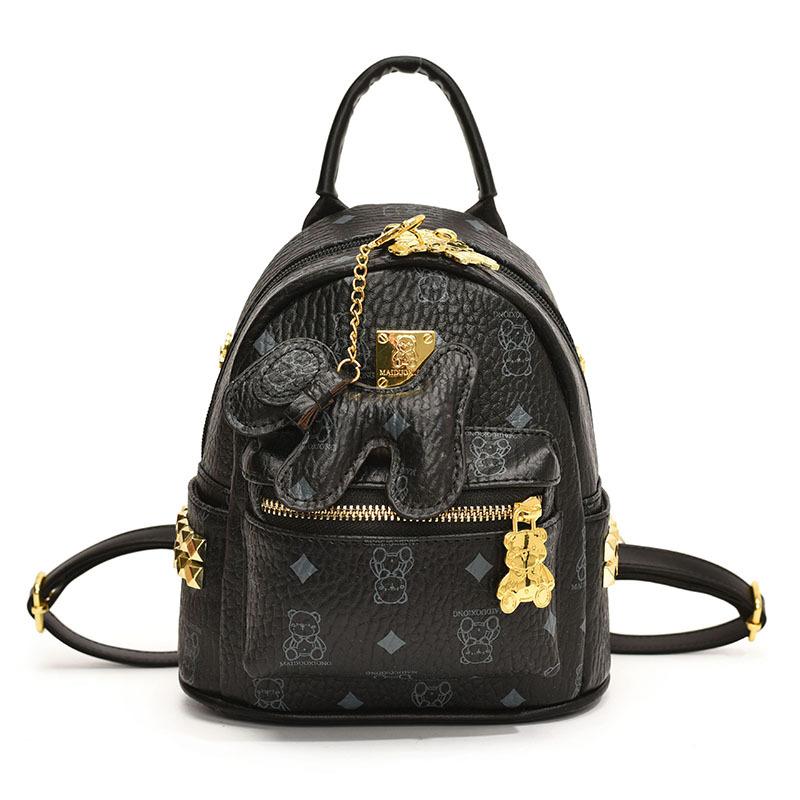 Ранняя весна новая высококлассная сумка медведь классический рюкзак универсальный на одно плечо женский