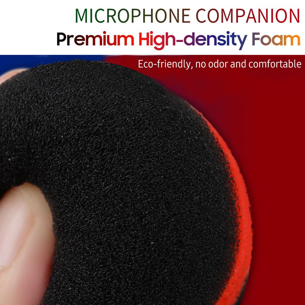 Набор из 5 штук Толстый поролоновый чехол для микрофона Ветрозащита для ручного микрофона Цветной поролоновый чехол для микрофона для караоке, диджея, сцены