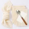Boho Gauze Napkins Washable Cotton Gauze Napkins Rustic Style Solid Color Napkins for Baby Shower Wedding Tea Party Decoration