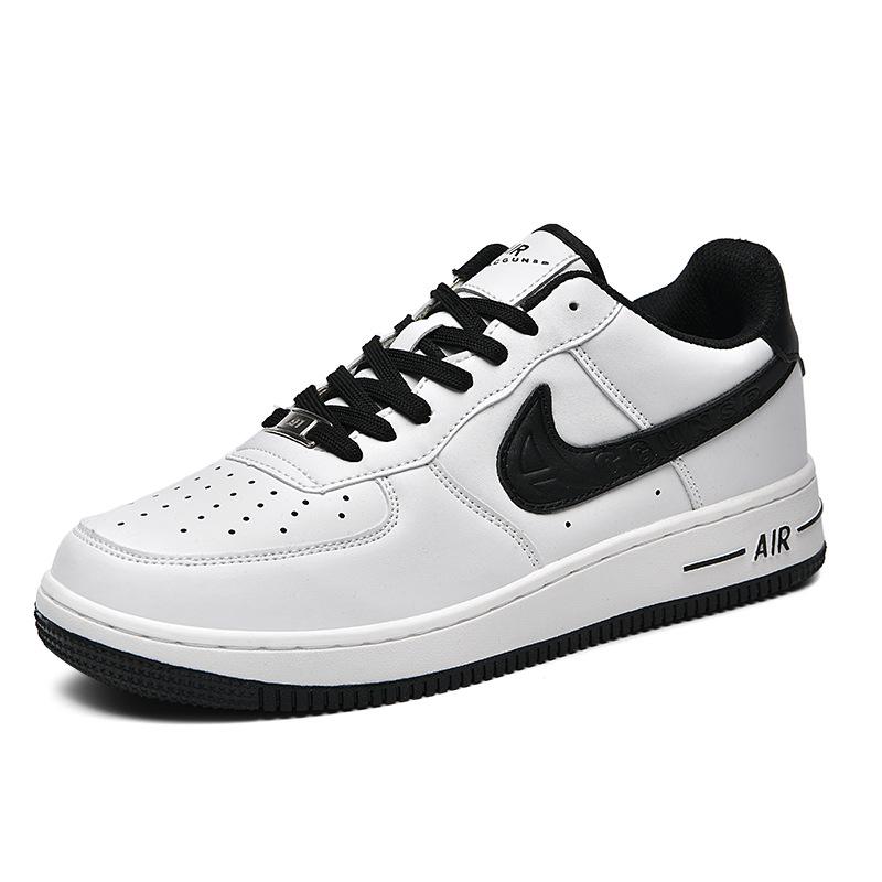 Putian AJ Air Force 1 Низкие Белые/Черные/Золотые Универсальные Повседневные Кроссовки для Мужчин и Женщин