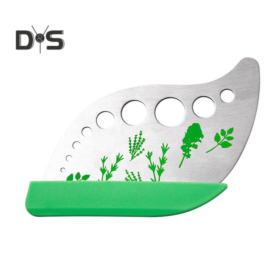 Herb Stripper Leaf Peeler Cutter 9 Holes Kitchen Tool for Kale Basil Thyme Cilantro Rosemary Cooking Utensil for Herb Lovers