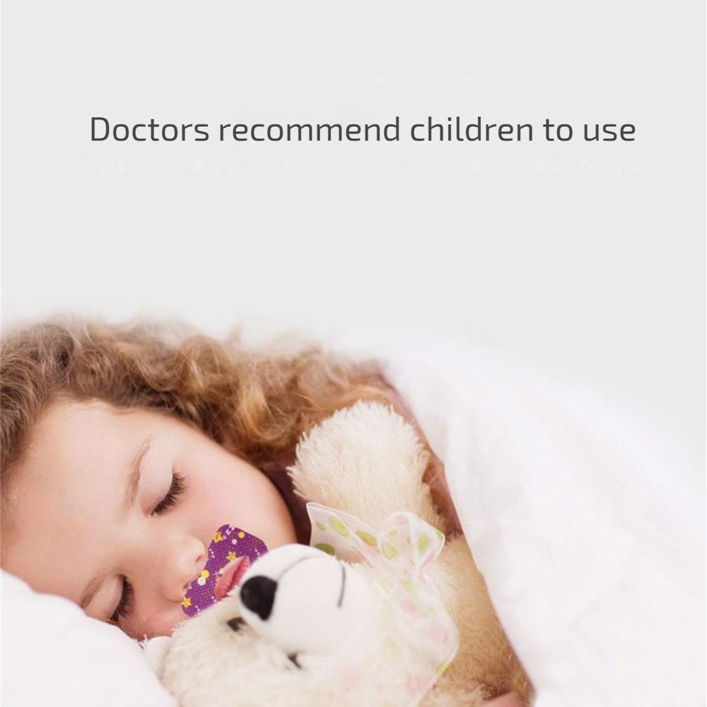 30 шт./кор., наклейки против храпа для детей, детский ночной сон, пластырь для улучшения дыхания, губ, носа, коррекция рта, ортезирующая лента