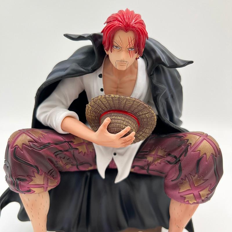 18 см Фигурка Аниме One Piece Шанкс Четыре Императора Рыжеволосый Шанкс Фигурка Действия Взрослый Коллекционная Модель Кукла Игрушки Подарок