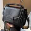 Handheld small bag women 2025 new retro niche design small square bag high-end commuting shoulder messenger bag tide