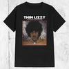 Футболка мужская 100% хлопок с изображением группы Thin Lizzy 80-х 90-х годов Мужские футболки Топ