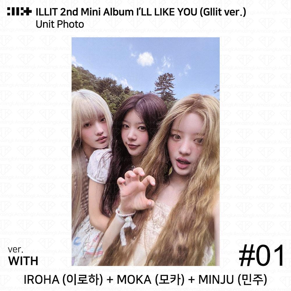 ILLIT 2-й мини-альбом I'LL LAKE YOU Gllit Ver To с фотокарточкой Between Photocard Photo