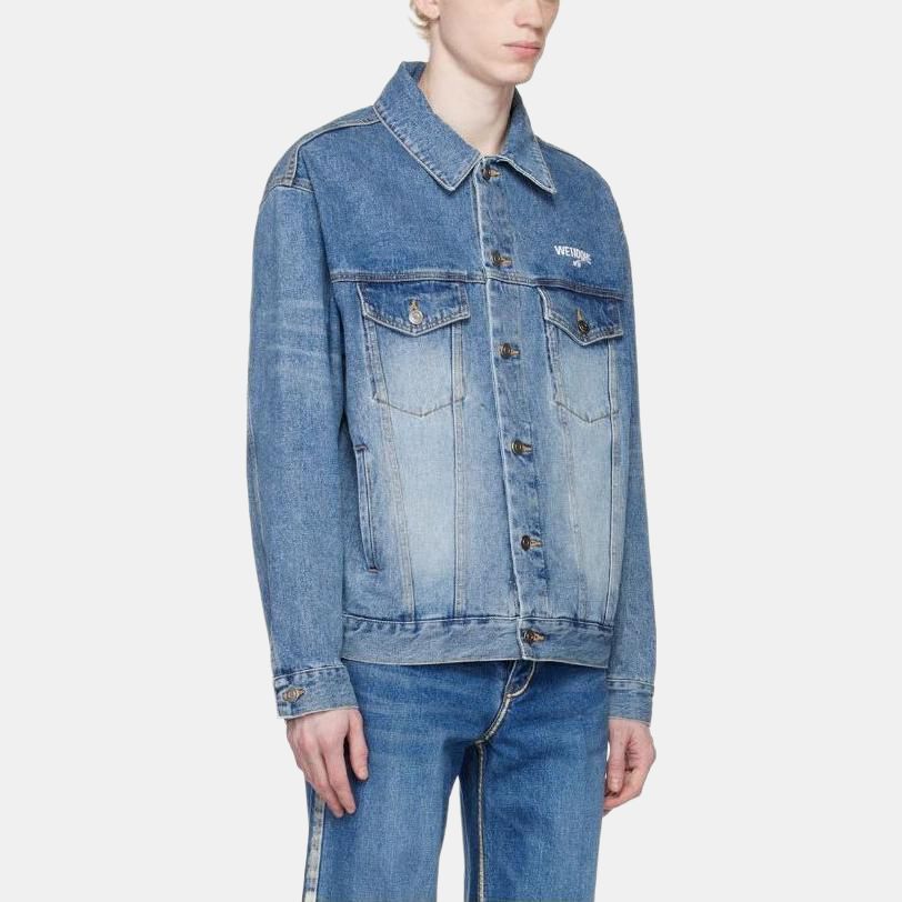 WE11DONE SS23 Denim Jacket Unisex Gift Box Set Included Clothing WD-DJ1-23-913-U-BL