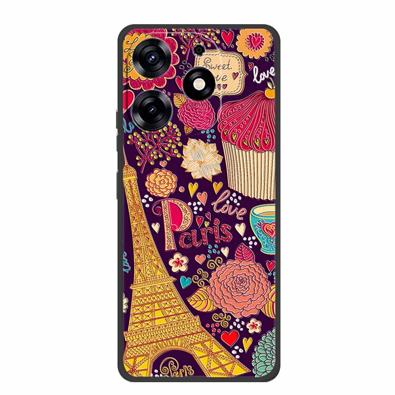 3D Emboss Case For Realme C61 Phone Case Relief Flowers Shockproof Silicone Soft Coque For Realme C61 Back Cover Case RealmeC61