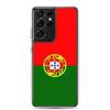 Coque Téléphone - Samsung - Galaxy S21 Plus - Drapeau Portugal - Souple - Multicolore