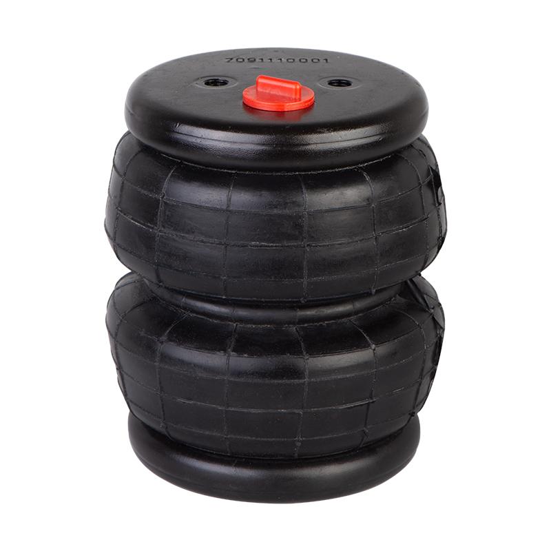 2E2300 Double Convolute Airbags for Truck/Bus/Trailer Heavy-Duty Pneumatic Suspension 113-137mm Adjustable 1/2-14NPT&3/8-16UNC