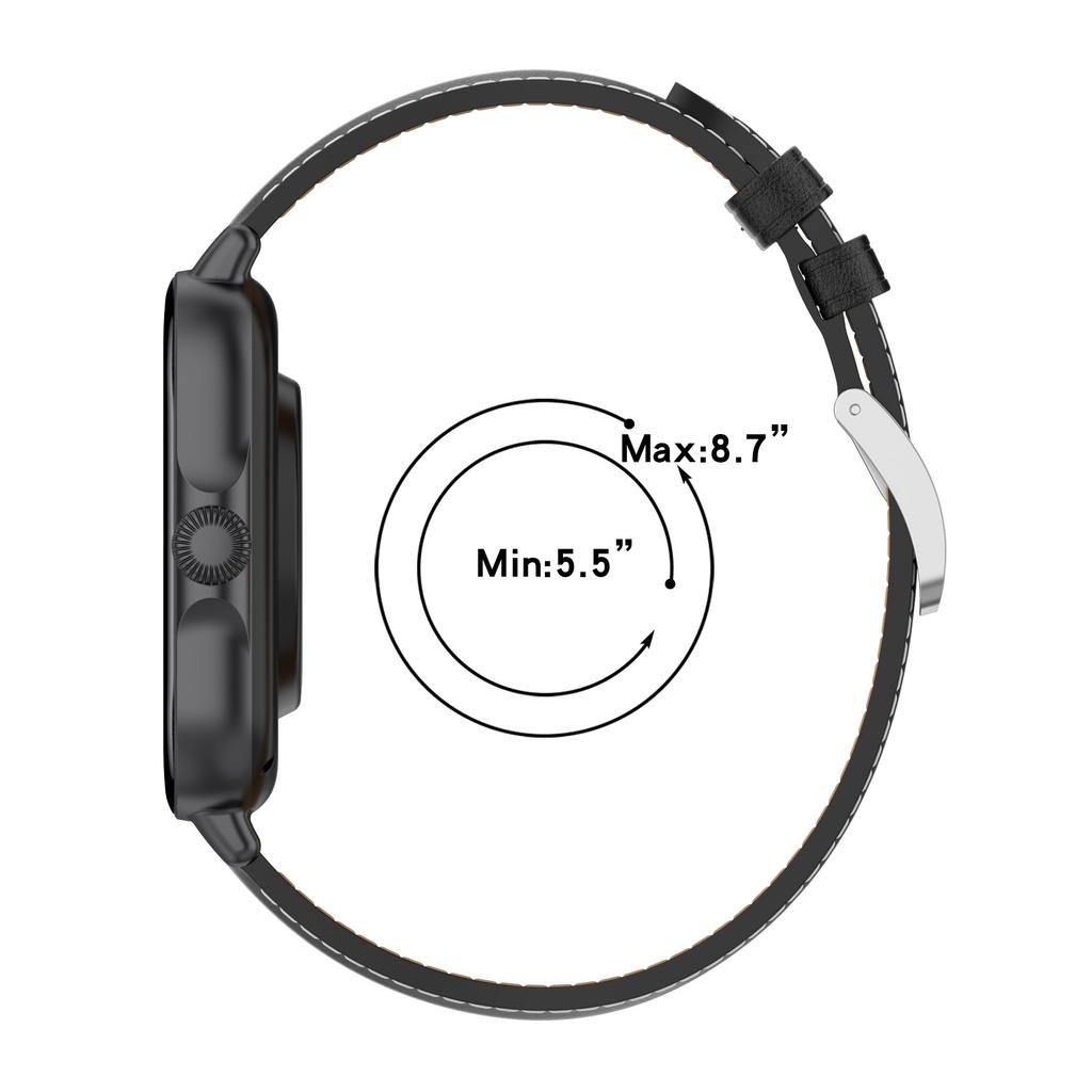 Для Huami Amazfit GTS 4 Mini/Bip 3 Pro/Bip 3/Samsung Galaxy Watch 5/4 Ремешок для часов Верхний слой Кожа коровы 20 мм Ремешок на запястье