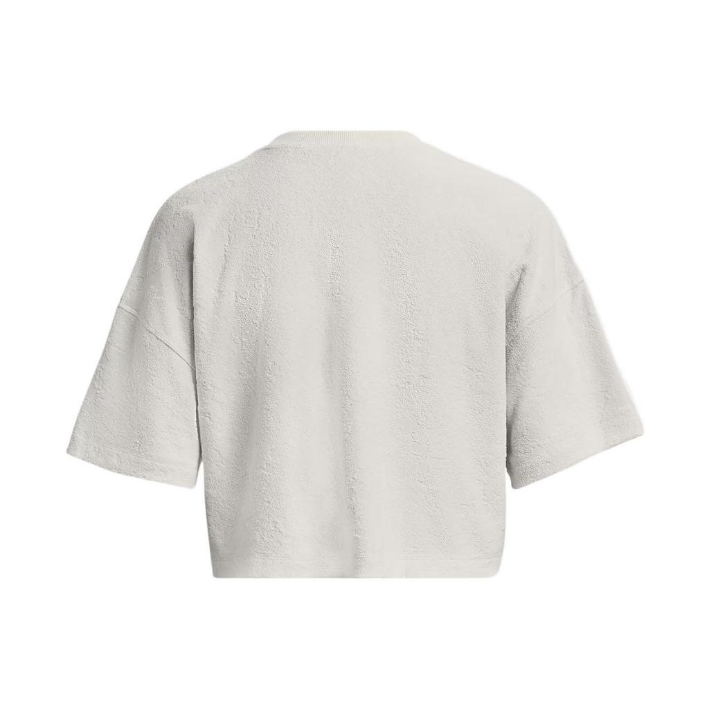 Under Armour Journey однотонный свободный крой круглый вырез пуловер короткий рукав футболка женские топы туманно-серый 1376914-006