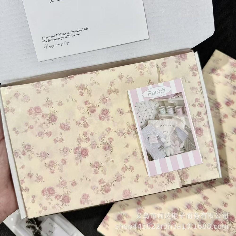 10PCS Hand-rubbed Bowknot Sydney Paper Bowknot Design Bouquet Flower Wrapping Paper  Festival Gift