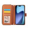 For iPhone 17 Pro Case 9 Card Slots Zipper Pocket PU Leather Cover with Wrist Strap