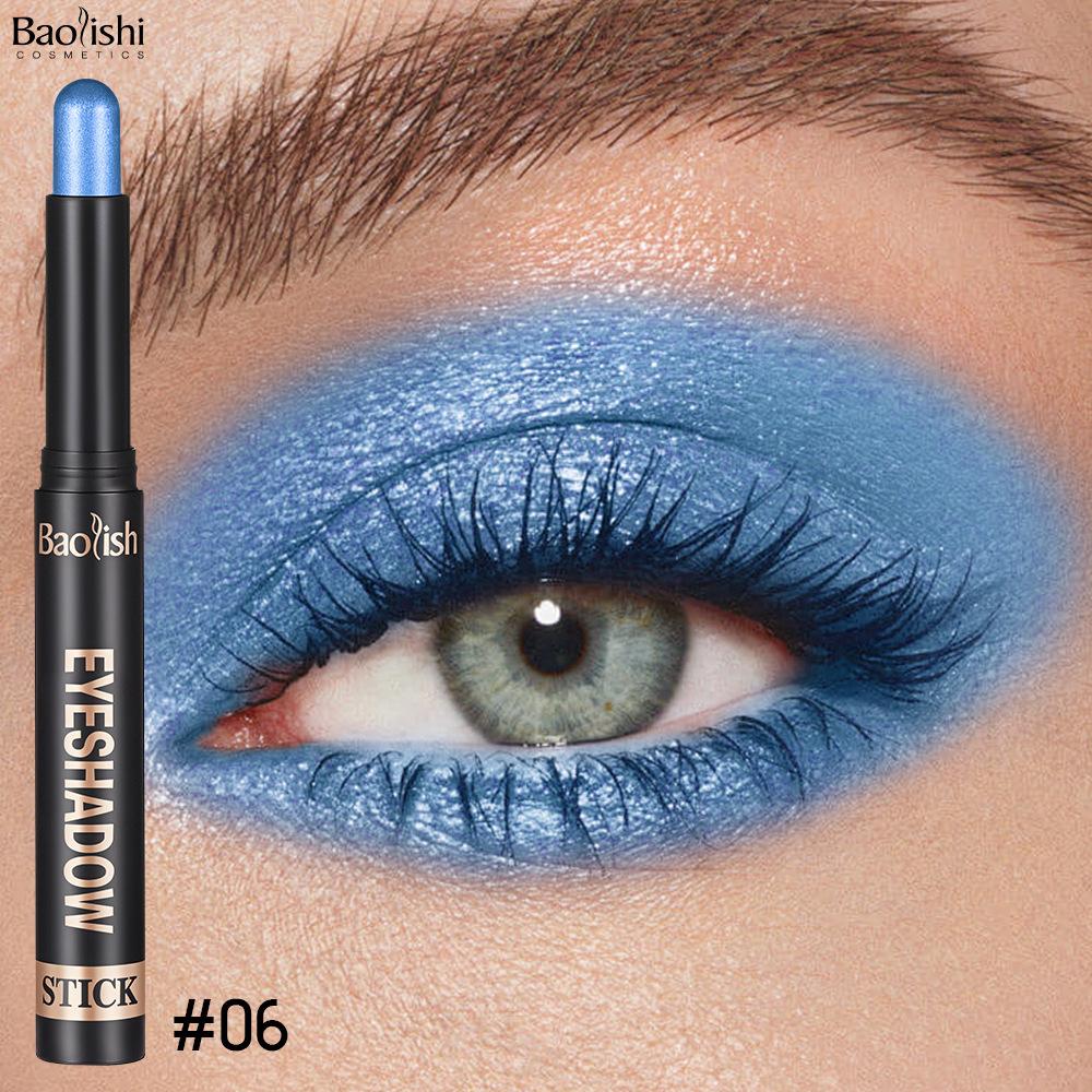 Тени для век в карандаше Макияж Многоцветные трехмерные тени для век Двенадцатицветные высокоглянцевые блестящие тени-карандаш для век