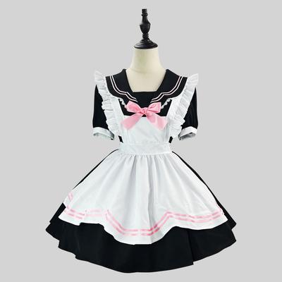 Оригинальный новый японский костюм горничной JK Crew Collar COS Cat Niang Sailor Maid