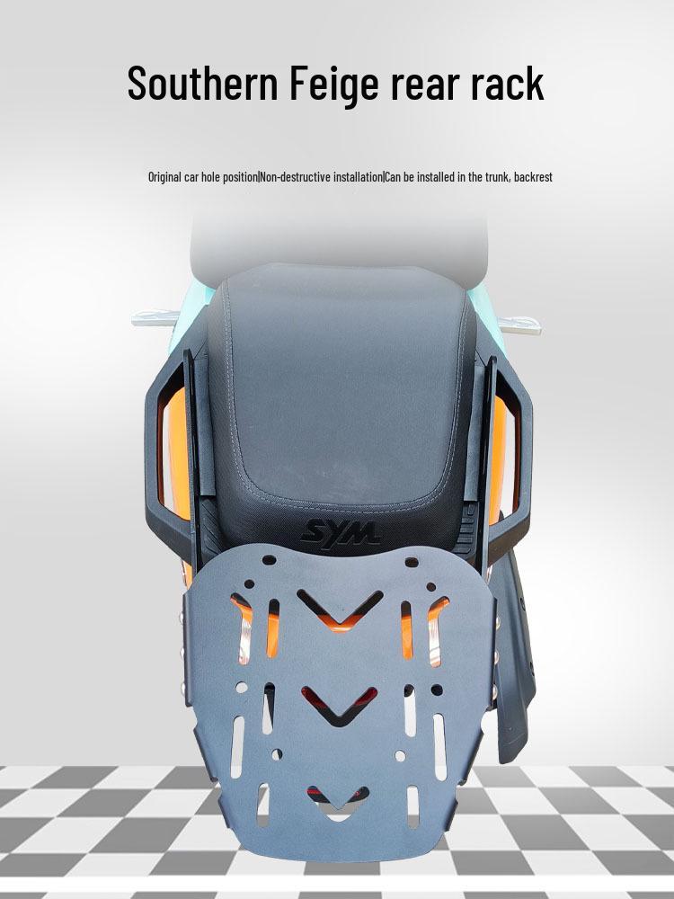 SYM 4MICA Little Ant 150 Rear Luggage Rack - Carbon Steel Tail Trunk Bracket XS150T-13