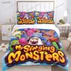Забавный Комплект Постельного Белья My Singing Monster На Все Сезоны Пододеяльник Одеяло Наволочки ОдноспальныйДвуспальныйQueenKing