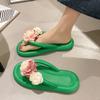 Summer Flat Shoes for Women Fashion Flower Women's Casual EVA Slippers New Outdoor Slip On Light Women's Platform Flip Flops