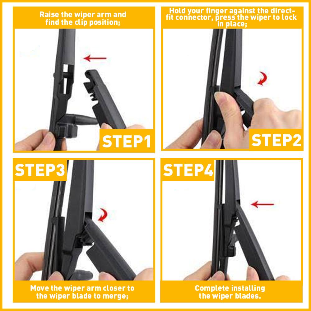 1Set Car Rear Wiper Arm Blade ABS Black Fit For Toyota 4Runner Limited Sport Utility 4-Door 2003-2009 Accessories 85241-35030