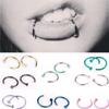 Small Stainless Steel Stud Earrings Circular For Women Lip Rings Body Piercing Nose Rings Jewelry