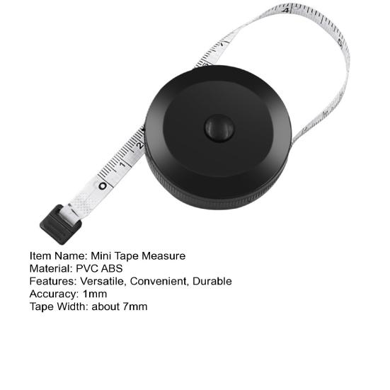 Мини-рулетка, выдвижная измерительная линейка, компактная портативная гибкая мягкая линейка для точных измерений