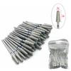 50pcs/set Diamond Milling Cutter Grinding Bur Drill Bits Nail Grinding Polishing Polisher Nail Drill Bits Drill Nail Manicure Drill 2.35mm Shank