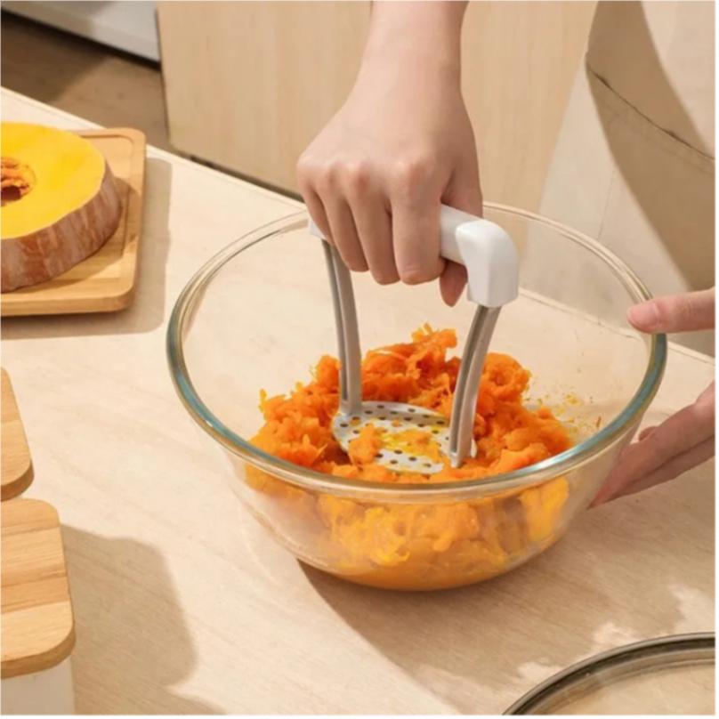 Ручная толкушка для картофеля, прочная толкушка для картофеля, кухонная толкушка для овощей с нескользящей ручкой, соковыжималка для фруктов, кухонные гаджеты