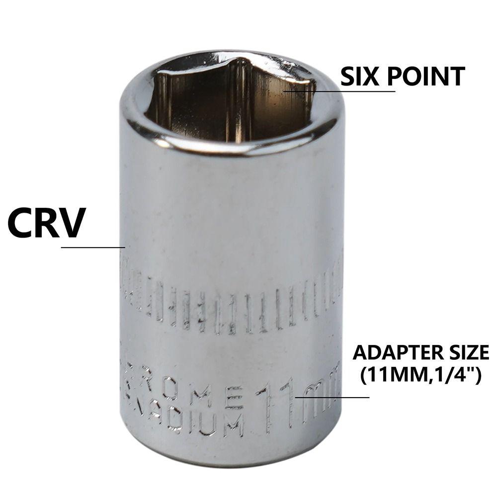 1Pcs For Ratchet Torque Wrench Metric Key Sleeve Hand Tool Drive Socket Durable Hex Short Socket