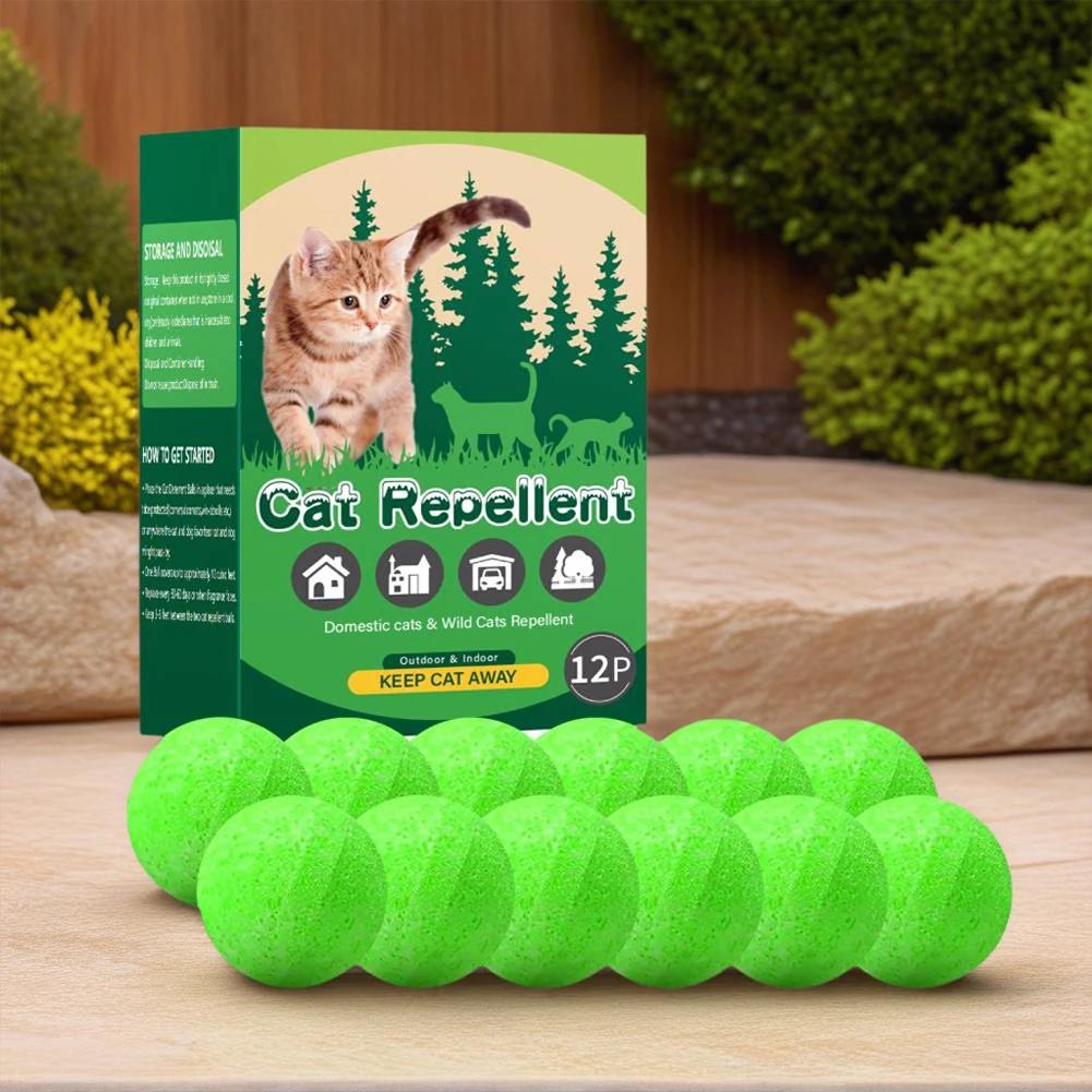12 Pack Cat Deterrent Outdoor Indoor Natural Peppermint Oil Dog Repellent Keep Cats Off Yard Garden Lawn Plants