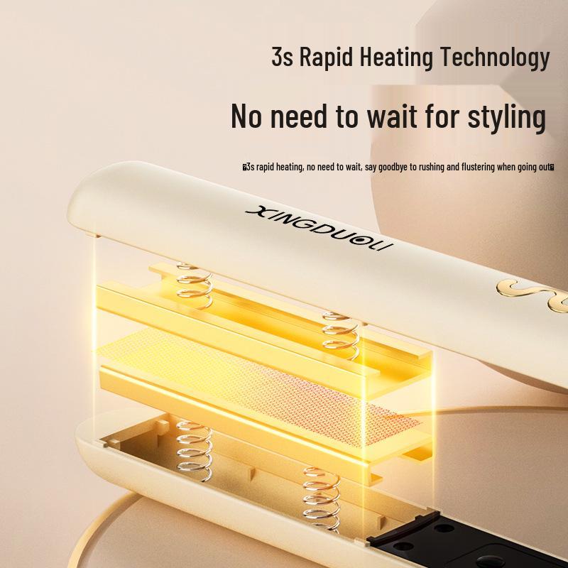 Инструмент для укладки волос 2-в-1: Долговечный выпрямитель и плойка, бережное отношение к волосам