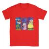 Courage Dog  Cotton T-Shirt For Men Summer  Aesthetic T Shirts Round Neck Fashion Tees Oversized Hot Sale Clothes