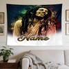 Bob Marley Custom Name Personalized Name Decorative Wall-Hanging Tapestry, Home Ornament for Living Room,Dorm and Fan Parties,Multi-style,celebrities,