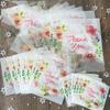 100pcs   4 Sizes Hot Wedding Favors Plastic Thank You Candy Bag Cookie Package Self-Adhesive