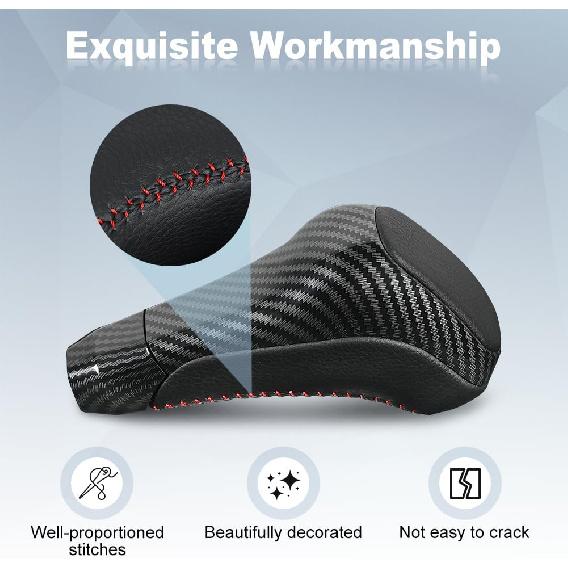 JDMON Automatic Gear Shift Knob Head Lever Compatible With Toyota 4Runner 2012- Toyota Tundra TRD PRO 2014- Shifter Knob Handle Lever Replace